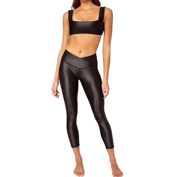 WeWoreWhat Active Splice Legging Cire Black NWT Size Medium - Picture 1 of 16